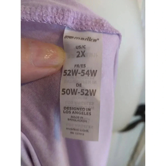 Maurice Top Lavender Open Back Sz 2X Bust 56 Length 30 - Picture 7 of 8
